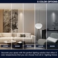 thumbnail image 2 of LUXRITE 2 In. LED Recessed Light, Round White & Wall Washer Interchangeable Trim, 5CCT, 1000LM, 15W, CRI80, Dimmable, 2 of 7