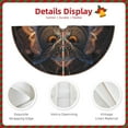 thumbnail image 3 of Defioc Classical Style Brown Owl for Christmas Tree Skirt Snowman Xmas Tree Skirt Farmhouse Christmas Decorations Tree Mat for Holiday Party Decor-30", 3 of 6