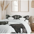 thumbnail image 6 of Ambesonne Vintage Duvet Cover Sets, Abstract Horse, 2-Queen, Brown Sage Green, 6 of 7