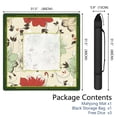 thumbnail image 2 of Floral Mahjong Mat with Rules, 31.5*31.5in Anti Slip American Mahjong Mat for Table, Noise Reduction, Neoprene Mah jongg Mats with Carrying Bag & 3 Dices, Mahjong Set Gift, Board Tile Games Mats, 2 of 7