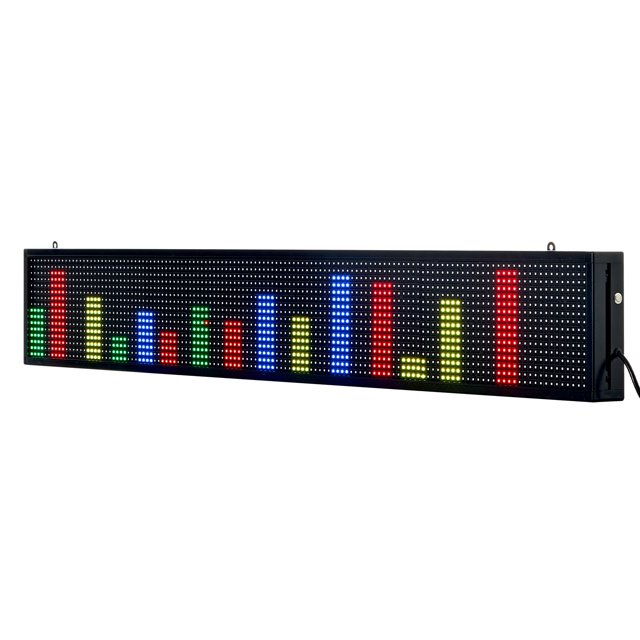 KFFKFF Panneau LED Programmable, Panneau de Défilement Numérique Flexible en Couleur P10, Panneau d'Affichage de Texte Personnalisé DIY, Contrôle par Application Bluetooth pour Magasin de Messages