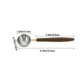 thumbnail image 3 of Vintage Walnut Handle Measuring Spoon Set, Milk Powder Coffee Scoop Household Kitchen Baking Tool, 3 of 6