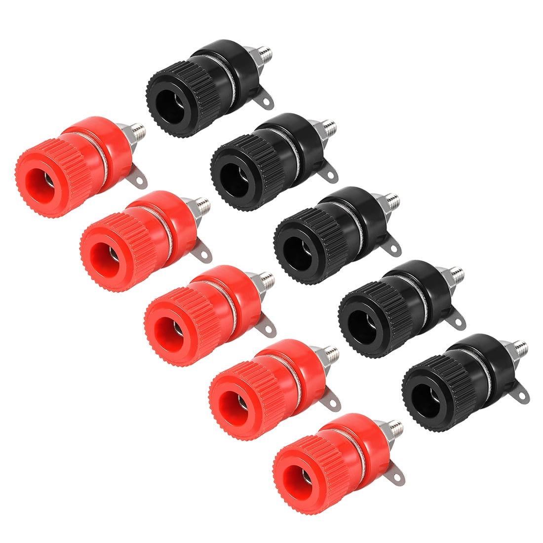 5 Pairs Binding Post Terminal, M4 Thread Power Amplifier Speaker Connector Banana Plug Jack