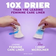 Poise Microliners Incontinence Panty Liners, 1 Drop Lightest Absorbency, Long, 50 Count