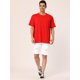 thumbnail image 3 of Pantalones cortos de mezclilla rasgados casuales para hombres Pantalones cortos de mezclilla con agujeros desgastados hasta la rodilla blanco 34 Unique Bargains Pantalones, 3 of 6