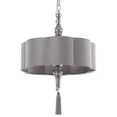 thumbnail image 4 of Uttermost Helena 4-Light Steel Metal and Glass Drum Pendant in Chrome, 4 of 4