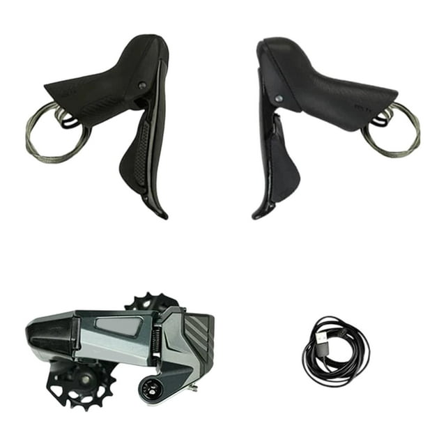 DYNWAVECA Shift Lever Bike Shifter Lightweight Repairing Practical Maintenance Professional Spare Parts Direct Replaces Twist Grip Gear Rim brakes S