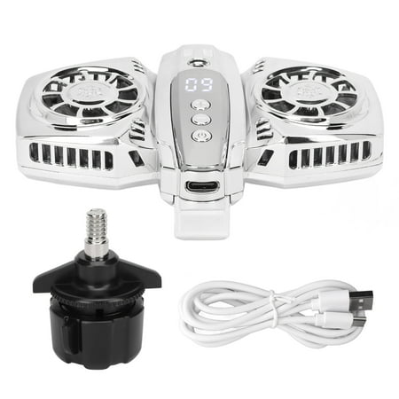 

2024 Semi Conductor Phone Cooler Temperature Regulation Cellphone Radiator With Dual Cooling Chip For Live Streaming Silver