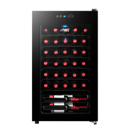 Arctic King Premium 34-Bottle Standard Wine Cooler, Glass Door, AWCA034ADB