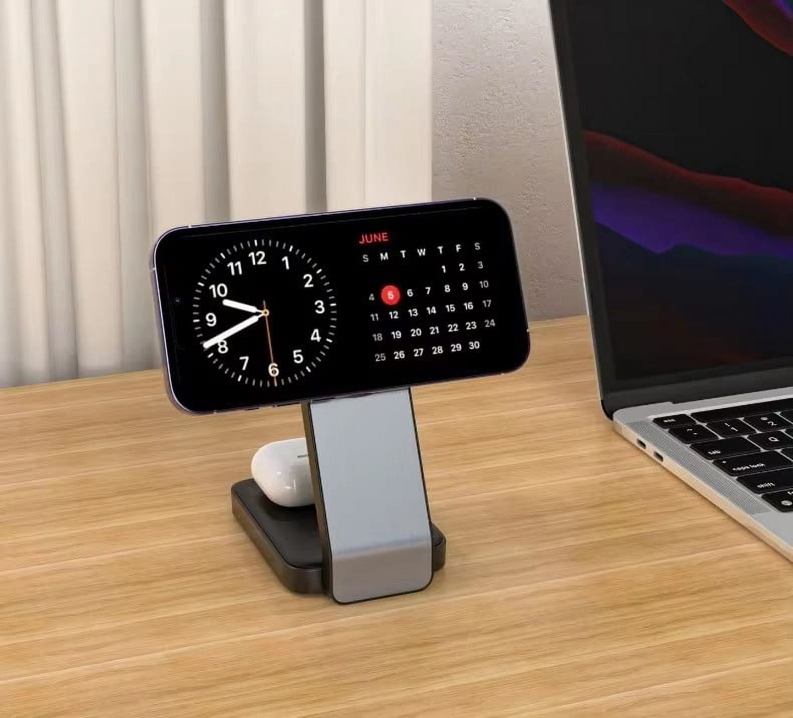 New Foldable Magnetic Three-in-One Wireless Charger Electrical Appliances Applicable iPhone Bracket Wireless Charger
