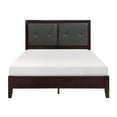 thumbnail image 4 of Contemporary Espresso Finish Bedroom 5pc Set Full Bed Dresser Nightstand Chest Mirror, 4 of 6