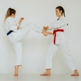 thumbnail image 5 of Uxcell 5.3FT Taekwondo Colored Ranking Belts for Competition Training, Green 3 Pack, 5 of 6