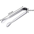 thumbnail image 2 of 12 Pack Mini Tongs Sugar Tongs Ice Tongs Stainless Steel Small Serving Tongs, 2 of 5