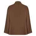 thumbnail image 6 of Atogsazn Women's Business Casual Blazers Long Sleeve Notch Lapel Trendy Work Office Blazer Jackets Outerwear 2025 Fall Fashion Brown XL, 6 of 9