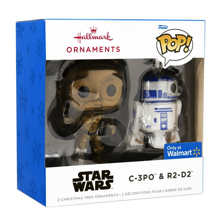 Hallmark Star Wars C-3PO and R2-D2 Funko POP! Christmas Ornaments, 2,  0.32lbs