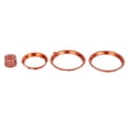 thumbnail image 1 of Cubierta de perilla de clima de aire acondicionado Unique Bargains para el interior del Subaru Forester 19-24, aleación de aluminio, naranja, 4 piezas, 1 of 6