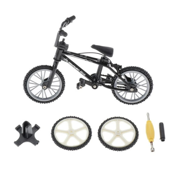 Milaget Mini Alloy BMX Finger Bike Bike Fans Kids Children Wheel Toy Game Decoration Black