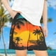 thumbnail image 2 of Odeerbi 5-14 Años Niños Niñas Pantalones Cortos de Estampado Tropical Hawaiano Pantalones de Baño En Seco Rápido Pantalones Cortos de Tabla de Playa, 2 of 4
