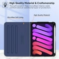 thumbnail image 3 of Fintie Case for iPad Mini 7 (A17 Pro) 2024 / iPad Mini 6 2021, Multi-Angle Folio Smart Stand Cover w/Pencil Holder & Pocket, Auto Sleep/Wake for iPad Mini 7th/6th Generation 8.3 Inch, 3 of 8