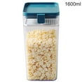 thumbnail image 1 of Clear Plastic Sealed Food Tank Moisture-proof Fresh-keeping Storage Box Snack Cereal Jar Container  Yellow  M, 1 of 10