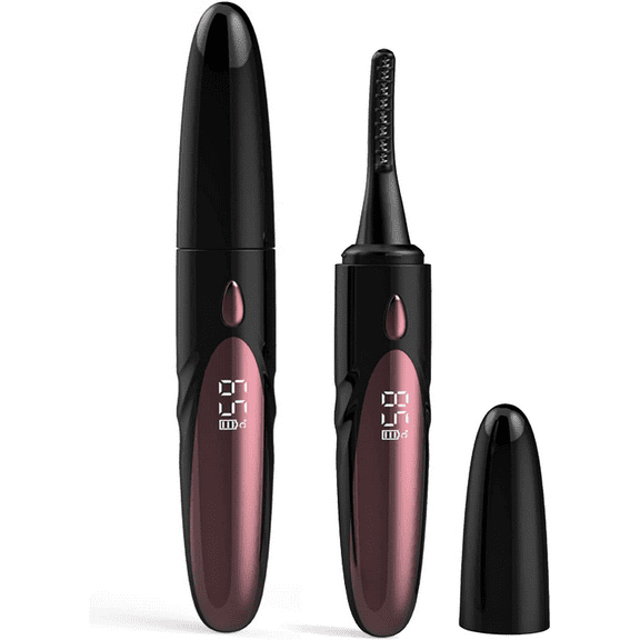 Heated Eyelash Curler, USB Rechargeable Electric Eyelash Curler, Quick Pre-Heat Natural Curl Long Lasting