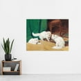 thumbnail image 2 of Heyer Conversation Amongst White Cats Painting Extra Large Art Print Wall Mural Poster Premium XL, 2 of 3