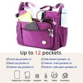 thumbnail image 3 of MINTEGRA Bolso de hombro para mujer, bolso espacioso con múltiples bolsillos, bolso cruzado para mujer, bolso de mano a la moda con asa superior, 3 of 5