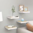 thumbnail image 2 of Estantes Flotantes para Pared Casafoyer 4 piezas Roble/Blanco 23x23.5x4 cm MDF, 2 of 4