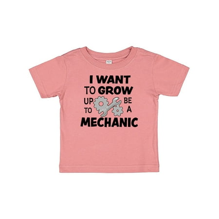 

Inktastic I Want To Grow up To Be a Mechanic Gift Baby Boy or Baby Girl T-Shirt