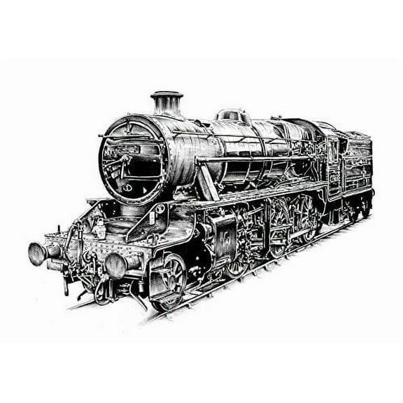 Whimsical Practicality's Steam Engine Vintage Train Edible Icing Image Cake Topper-1/4 Sheet or Larger