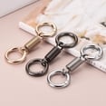 thumbnail image 5 of Spring Double Ring Keychain Dual Key Ring Holder Detachable Keychain Spring Shaped Key Accessories Dual Split Key Ring Silver 4, 5 of 7