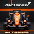 thumbnail image 3 of 24V Electric Go Kart for Kids, Licensed McLaren Kids Go Kart Powered Ride on Toys with 400W Powerful Motor, 7.5 MPH Drift Kart Go Kart for Kids Ages 6+ Boys Girls Gifts, Orange, 3 of 9