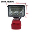 thumbnail image 4 of Cordless Work Light For 18V Battery Flashlight Usb Charing Port For Lighting 3 Inch, 4 of 7
