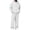 White, variant on MXALUOB Track Suits for Men Waffle Knit Full Zip Hoodie with Pocket & Elastic Waist Open Bottom Pant 2 Piece Set Athletic Jogging Activewear