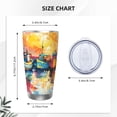thumbnail image 4 of Fotbe Colorful Fishing Boats Pattern 20 oz Tumbler Stainless Steel Vacuum Insulated Coffee Ice Cup Double Wall Travel Flask Leak-proof Coffee Cup-Without Straw, 4 of 8