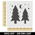 thumbnail image 2 of Evergreen Trees Night Sky DIY Cookie Wall Craft Stencil - 7.0 Inch, 2 of 5