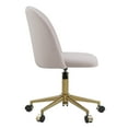 thumbnail image 2 of Linon Alondra Office Chair, Gold with Pink Velvet, 2 of 18