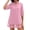 #282-Pink, variant on TaTaai Womens Cover Up Short Sleeve V Neck Button Front Sheer Burnout Mesh Beach Dress for Swimsuit Vacation Gift