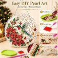 thumbnail image 4 of Christmas Pearl Diamond Art Hanging Kit, Acrylic Suncatcher for Window Hanging Decor, DIY Gem Painting Pendant, Diamond Art Supplies, Christmas Pearl Art Ornament, Christmas Crafts for Adults, 4 of 5
