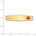 thumbnail image 2 of 14K Yellow Gold bracelet Medical Alert Red 10.5 mm, 2 of 3