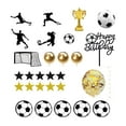 thumbnail image 2 of Adornos para tartas de fútbol, ​​palillos para tartas, decoraciones creativas portátiles para tartas de fútbol, ​​cupcakes Estilo A, 2 of 9