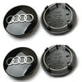 thumbnail image 1 of 4pcs 60mm 61mm 68mm 69mm Hub Caps Car Wheel Center Wheel Caps For A1 A2 A3 A4 A5 A6 A7 A8 S3 S6 Q3 Q5 Q7 Accessories 68mm Black 4pcs, 1 of 3