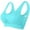 Sky Blue, variant on Horkkom Wireless Bras for Women Plus Size Breathable Padded Wide Strap Pullover U Neck Solid Color Sports Bras Comfortable Yoga Workout Bras, Gifts for Women