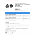 thumbnail image 2 of Front Wheel Hub Assembly Set - Compatible with 1988 - 1991 Oldsmobile Cutlass Calais 1989 1990, 2 of 2