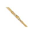 thumbnail image 4 of Mens Yellow Plated Stainless Steel Herringbone Chain Necklace (16 inch) for Men, 4 of 5