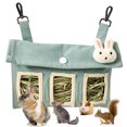 thumbnail image 3 of BeesClover Rabbit Hay Feeder Bag Washable Large Capacity Hanging Feeding Sack Hay Dispenser for Rabbit Guinea Pig Chinchilla, 3 of 8