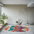 thumbnail image 3 of 5X7 Area Rug, Living room, Bedroom, Oval Carpet, Geometric Carpets, Tufted Rugs, 3 of 7