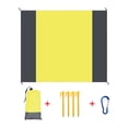thumbnail image 2 of Polyester Beach Mat 200x210cm Yellow Waterproof Beach Mat Foldable Polyester Picnic Mat with Storage Pockets and Thumbtacks for Outdoor Camping(1 Set) by JASKFLY, 2 of 7