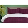 thumbnail image 4 of Ambesonne Damask Duvet Cover Set, Medieval Rococo Swirls Art, Calking, Maroon Dark Magenta, 4 of 6