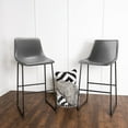 thumbnail image 4 of Vitesse 26 inch PU Faux Leather Counter Bar Height Stools with Back Set of 4, 4 of 6